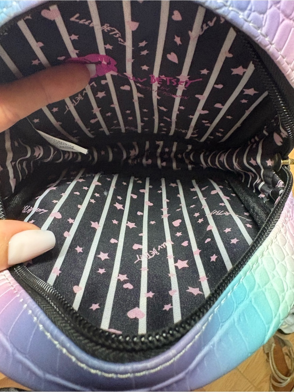 Betsy Johnson Pastel Unicorn Ear Mini Backpack - Multicolor - Picture 5 of 5